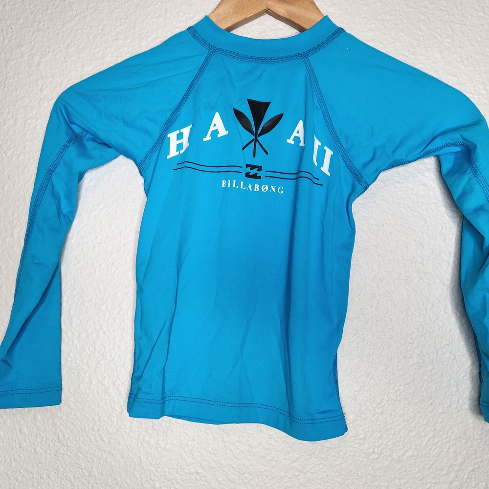 Billabong Blue Long Sleeve Rash Guard Child Swim Shirt